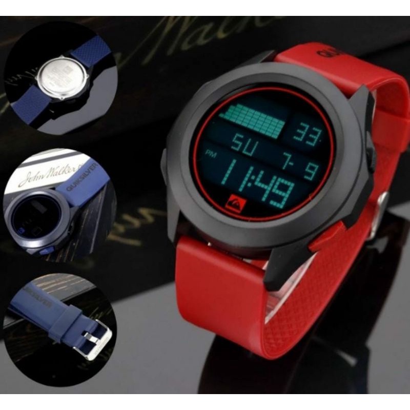 PROMO JAM QUICKSILVER JAM TANGAN RUBBER HALUS TAHAN RENANG