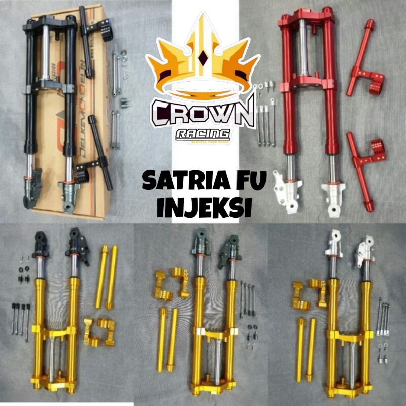 Upside Down USD Shock Depan Delkevic CNC Satria FU 150 Injeksi Karburator