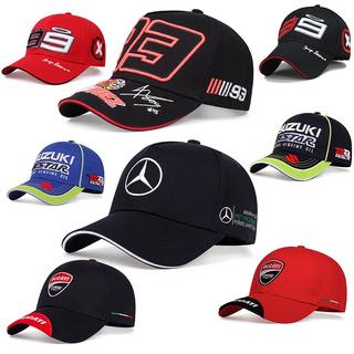 Topi baseball Desain Bordir F1 Suzuki Benz 93 Pirelli Ducati Racing adjustable Untuk Pria