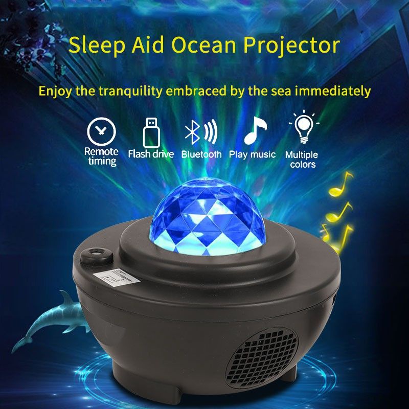 lampu tidur proyektor langit lampu music bluetooth usb 2 in 1 lampu aestetic malam