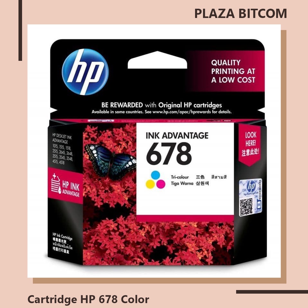 Cartridge Printer HP 678 Color | BITCOM PLAZA
