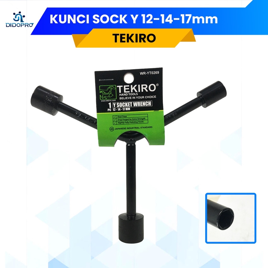 Kunci Sok Sock Y 12 x 14 x 17 mm TEKIRO