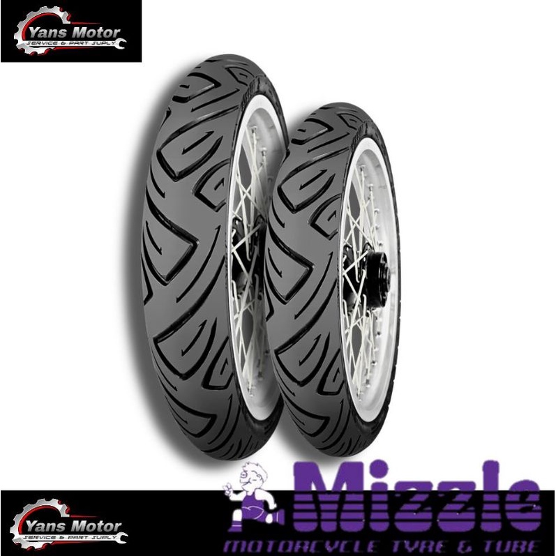 SEPASANG MIZZLE MZ028 RING 14 BUKAN TUBLES BAN LUAR MOTOR MATIC DEPAN BELAKANG MIZZLE MZ028 - PILIH 