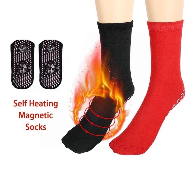 Hope Store - Kaos Kaki Terapi Pemanas Kaki Pelancar Darah Beku Foot Support Tourmaline Magnetic TherapyTerapi