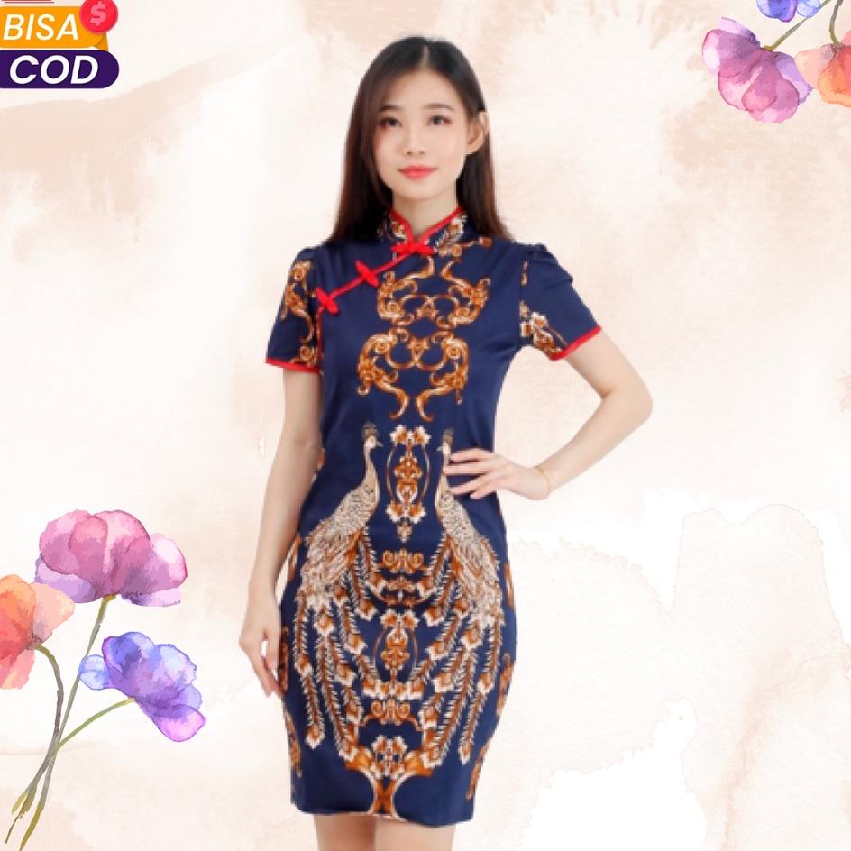 Best Product Atasan Batik Full Set Wanita Atasan Baju Batik Modern Batik katun stretch dress china d