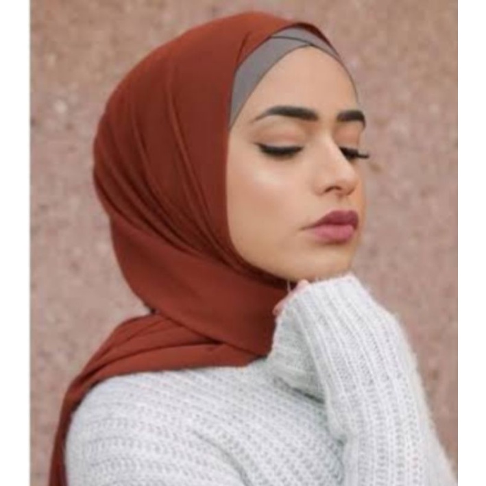 Pashmina CERUTI BABY DOLL Armani Exclusive  - Merah Bata (Terracotta)