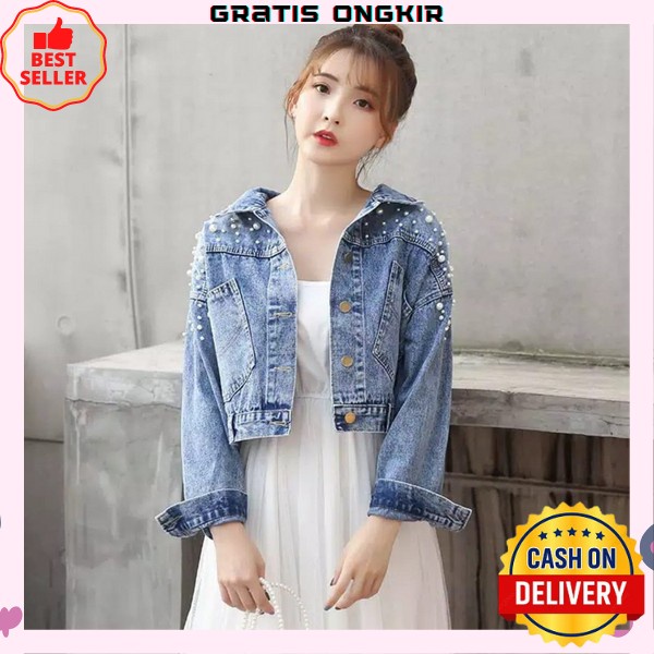 Jaket Jeans Wanita Murah Jaket Denim Jacket Levis Cewek Terbaru Jacket Wanita Jin Jins Kekinian Jake