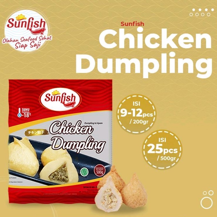 

SUNFISH Dumpling Isi Ayam 500gr - 1 Pack