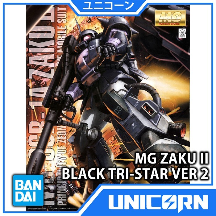 MG ZAKU II BLACK TRI-STAR VER 2