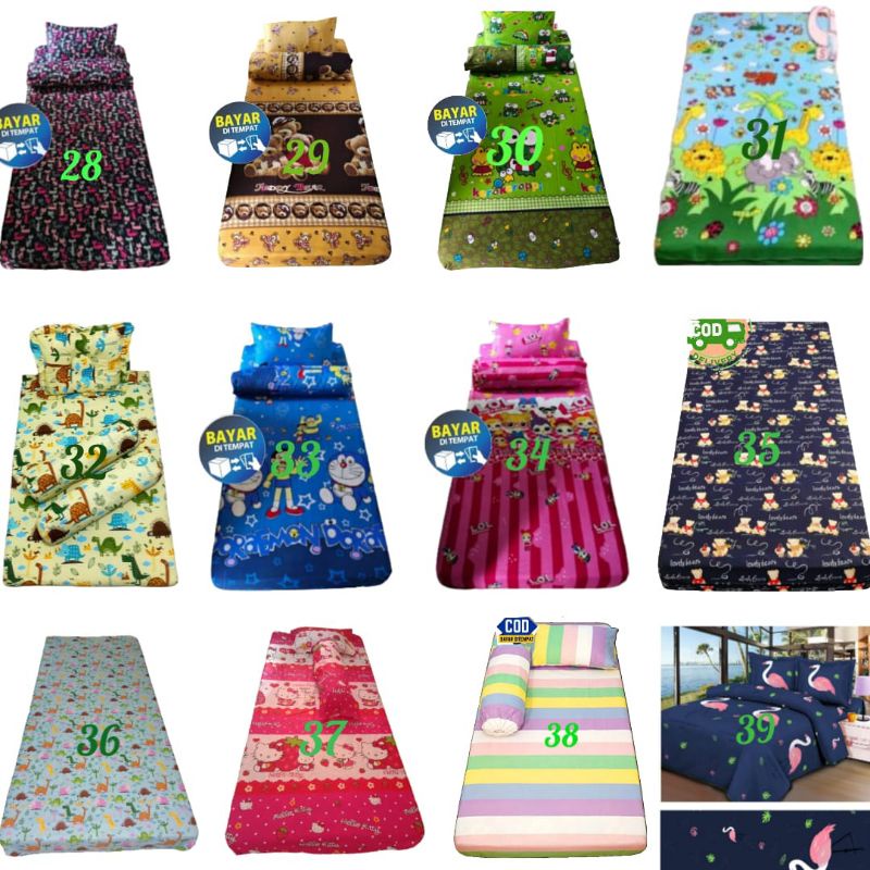 180x200x20 Urung Kasur Resleting set 2 sarbal 2 sargul GRATIS ONGKIR