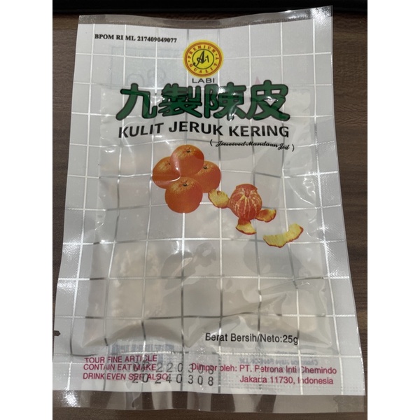 

Labi Manisan Kulit Jeruk 25 gr