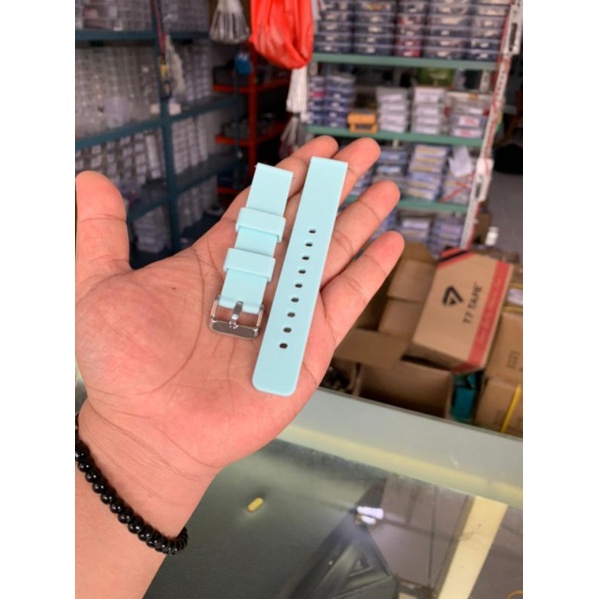 Strap Tali Jam tangan silikon tosca 18mm new produk 9909