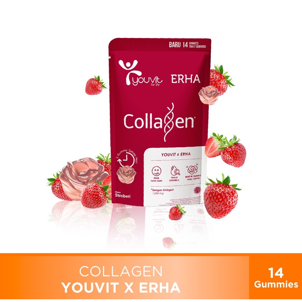 ERHA YOUVIT Collagen 1000Mg - Permen Anti Aging