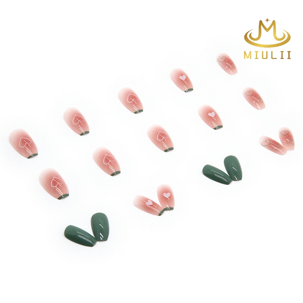 MIULII / KUKU PALSU   A0610  / 24PCS / 3D / NAIL ART / PREMIUM / CUTE / FREE LEM JELLY / KUTEK