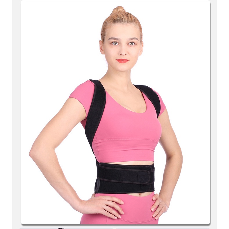Sabuk Terapi Penyangga Punggung Pria&amp;Wanita Anti Bungkuk Penegak Punggung Back Support - 0214