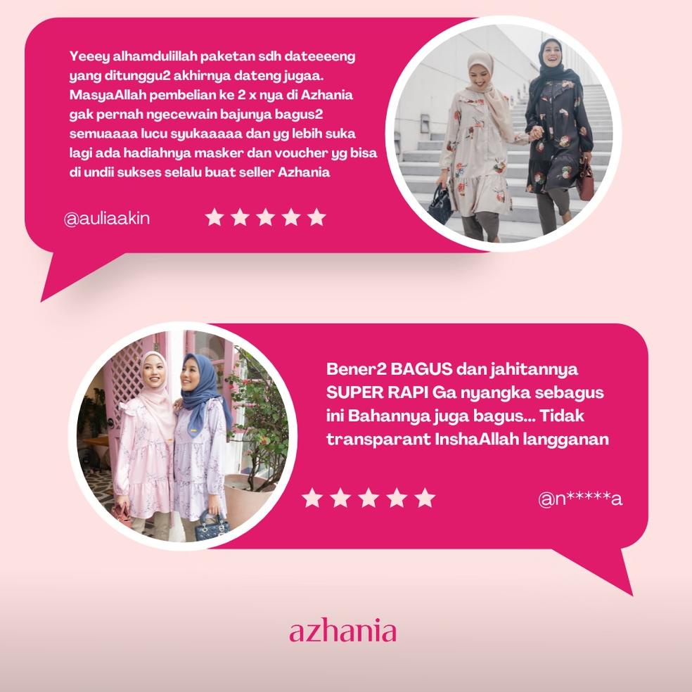 BLZ.31Oc22q ◦ New Haura Top Atasan Blouse Blus Muslim Fashion WanitaKatun Cotton by Azhania