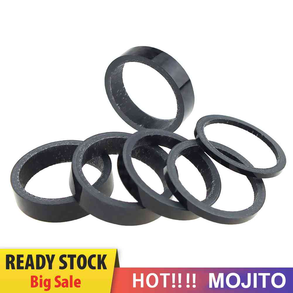 5Pcs Ring Gasket Fork Depan Sepeda Balap / MTB Bahan Karbon Fiber