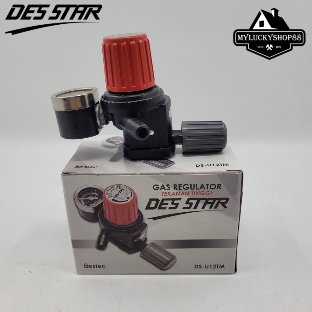 Regulator Gas Des Star DS-U12TM Tekanan Tinggi Meter Non Meter DS-U12T