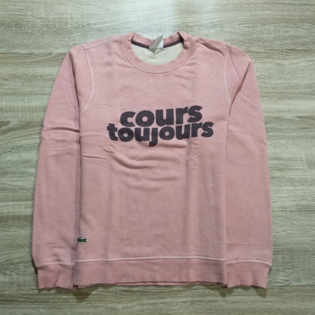 CREWNECK BRANDED SECOND LACOSTE PINK