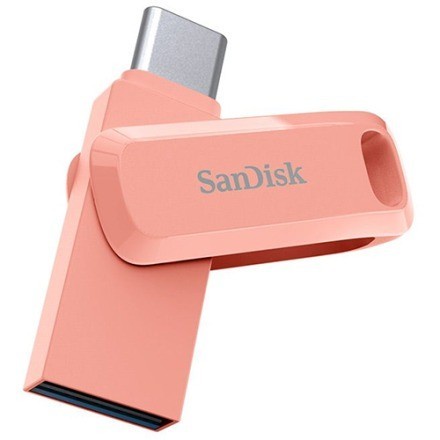 Flash Disk Sandisk Ultra Dual Drive Go USB 3.1 Type-C 256GB - Peach