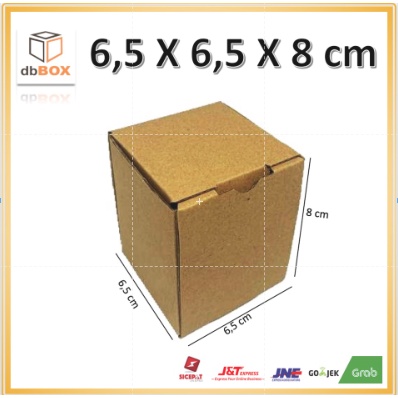 

(10Pcs) Kardus Uk. 6,5x6,5x8 cm....Die Cut kotak Kue, snack -aksesoris-dll model box pizza
