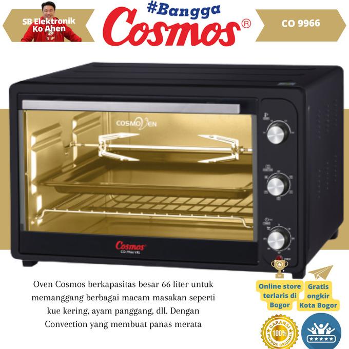 Cosmos Countertop Oven Listrik Co 9966 Vrl 66 Liter Jamilakesuma
