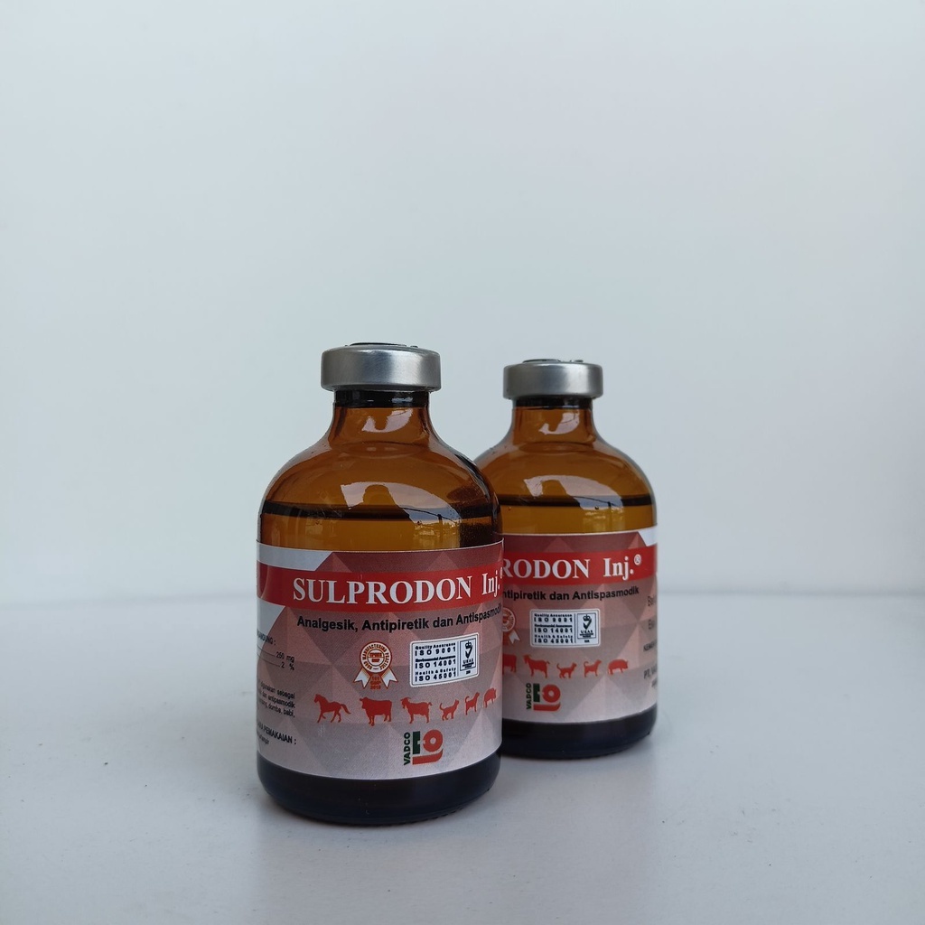 SULPRODON INJ 100ml | Mirip Sulpidon Analdon Medipiron (Obat Pereda Sakit Hewan Analgesik Antipiretik)