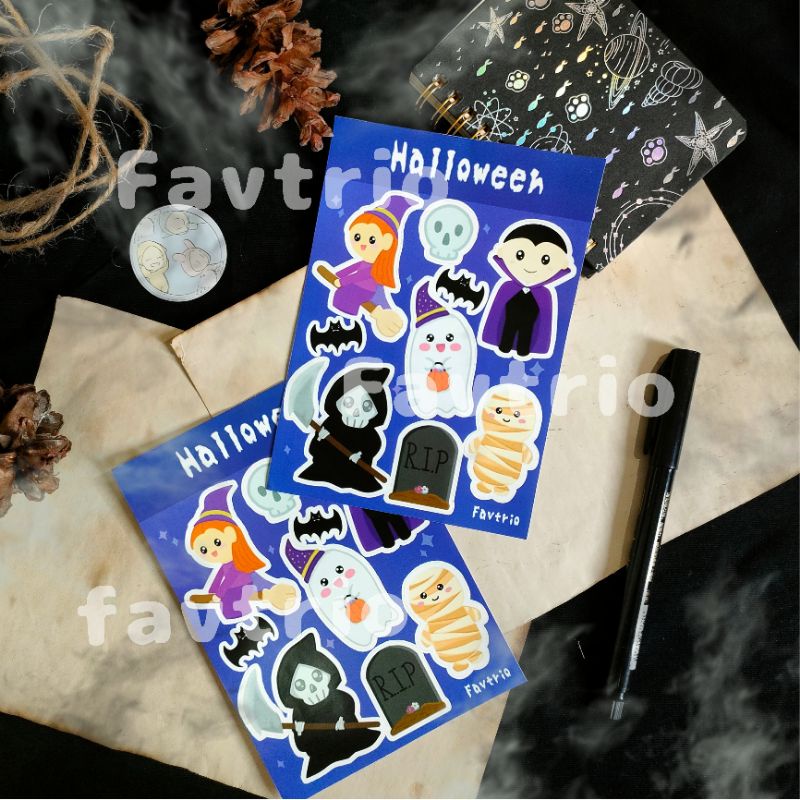 

Halloween sticker sheet Character