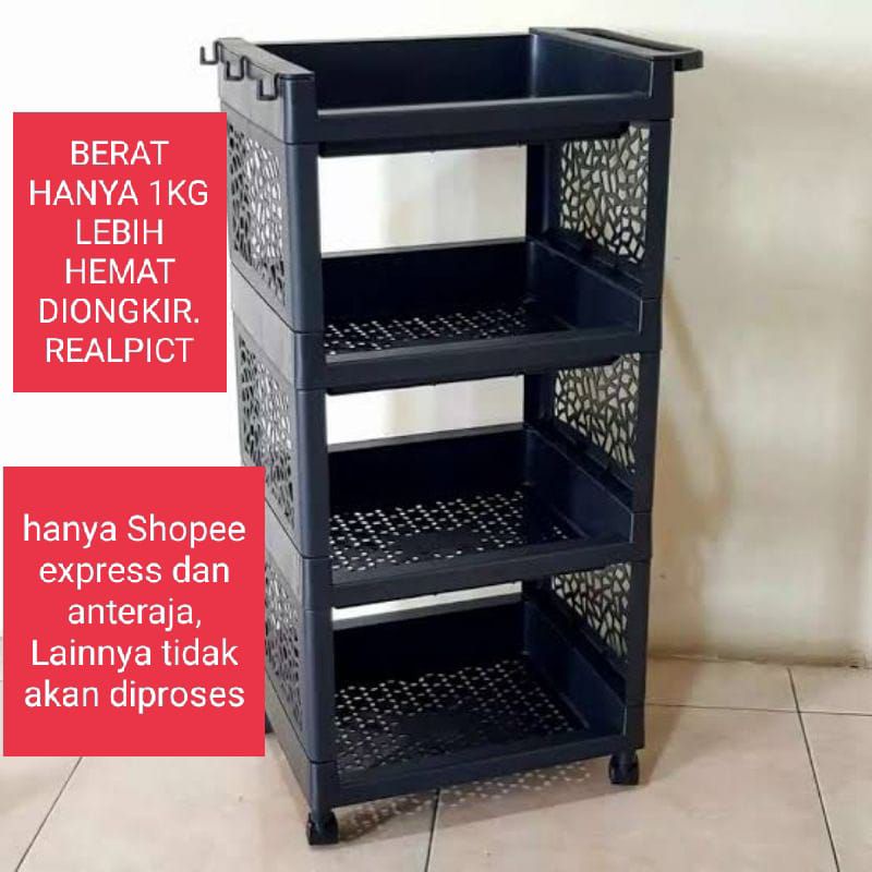 *TERLARIS * RAK SUSUN 4 PLASTIK SUSUN / RAK YOYO 4