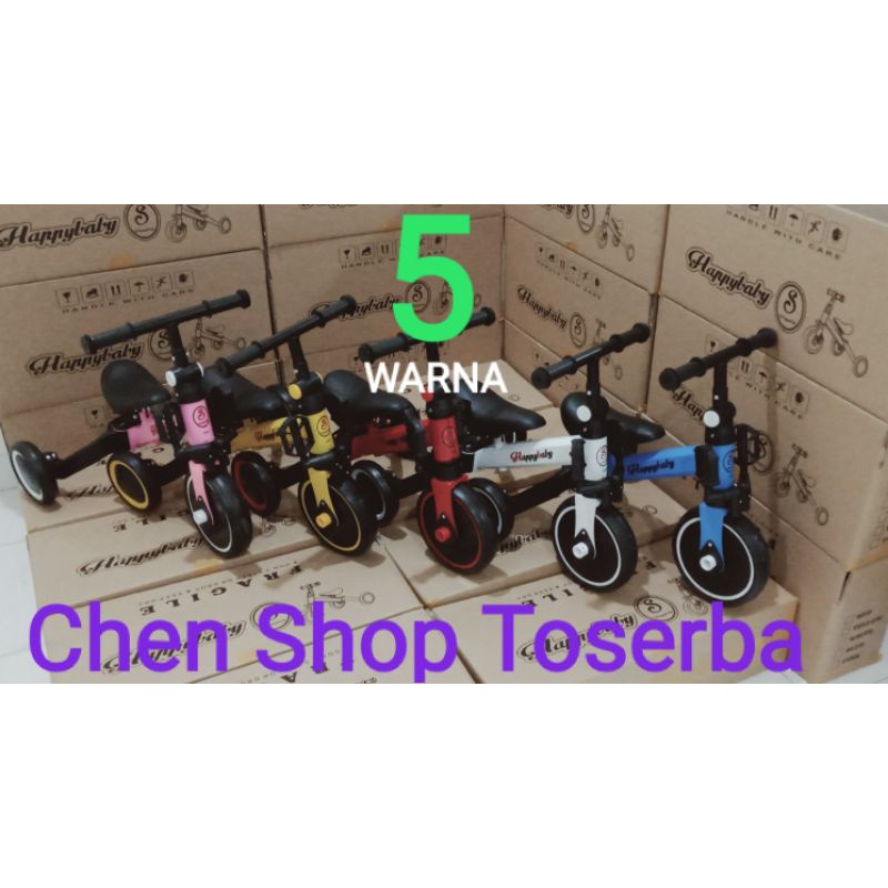 SEPEDA Balance bike 3 in 1 HAPPYBABY & SPORT