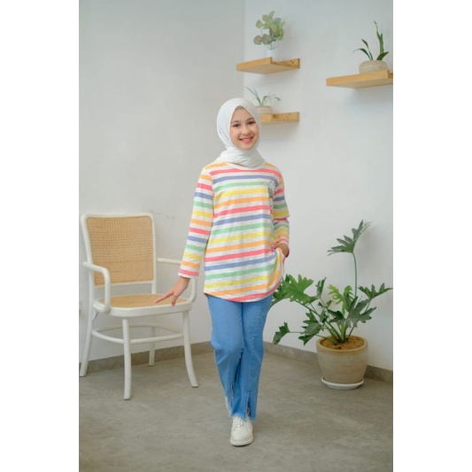 kaos paddlekids longsleeve slub girls - kaos anak perempuan lengan panjang