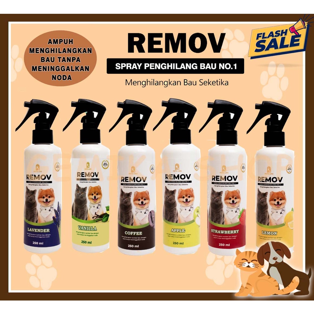 REMOV ALL VARIANT 250ML [ PENGHILANG BAU KANDANG RUANGAN ]