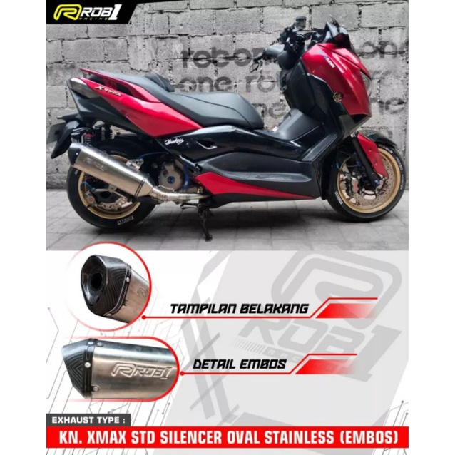 Knalpot Rob1 Xmax V Power Stainless Original Rob1