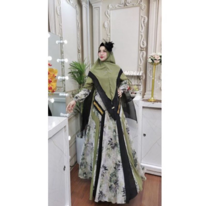 Claudy Series set syar'i brand syafeera original