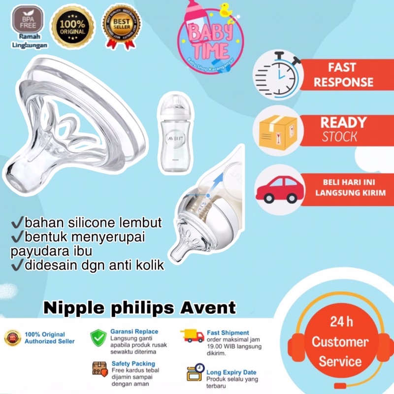 Dot Nipple Avent philips BPA FREE 1PCS