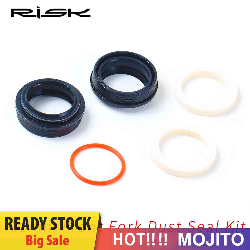 Risk Set Ring Segel Oli Fork Depan Sepeda Gunung Bahan Busa Spons Anti Debu Ukuran 32mm