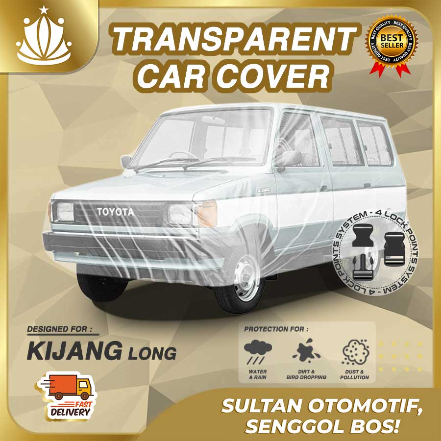 Body Cover Mobil Plastik TEBAL Kijang Long Super Rover WATERPROOF