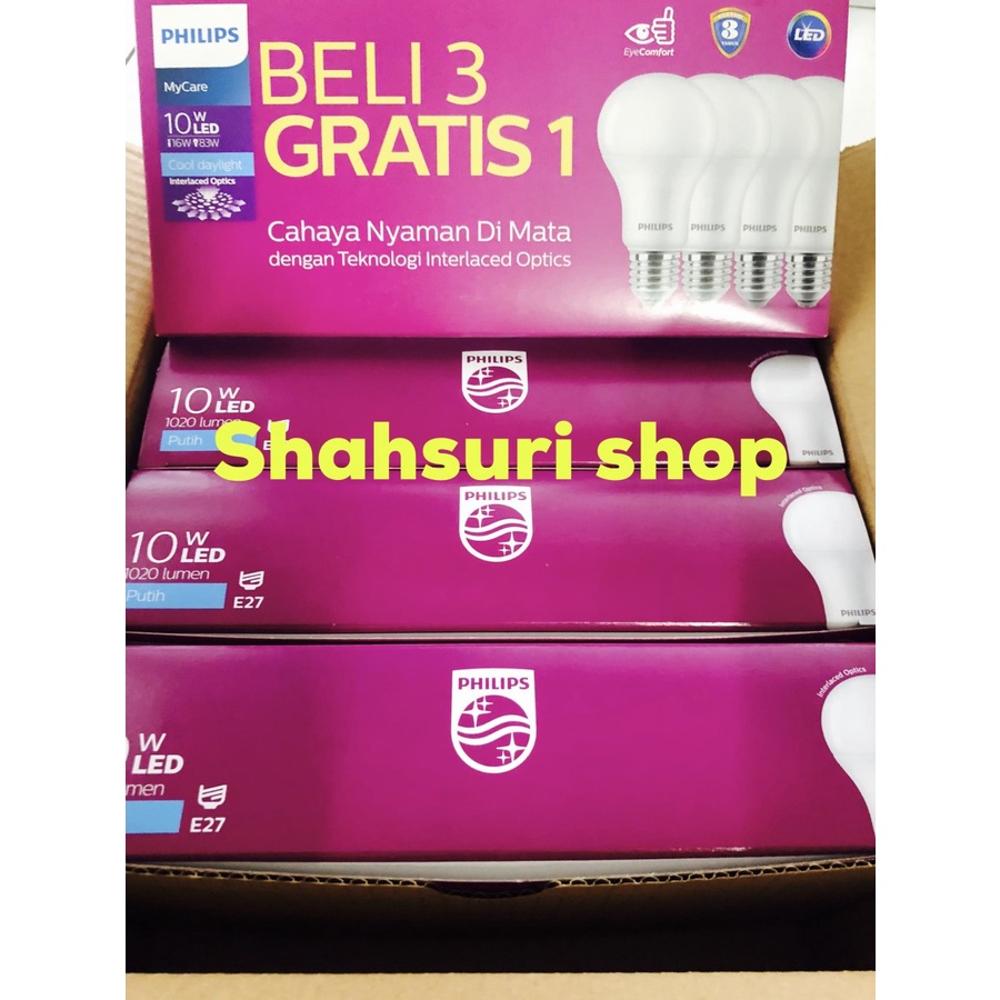 Philips Led Bulb 10,5 Watt Unicef / Lampu Philips Led 10,5 W Paket