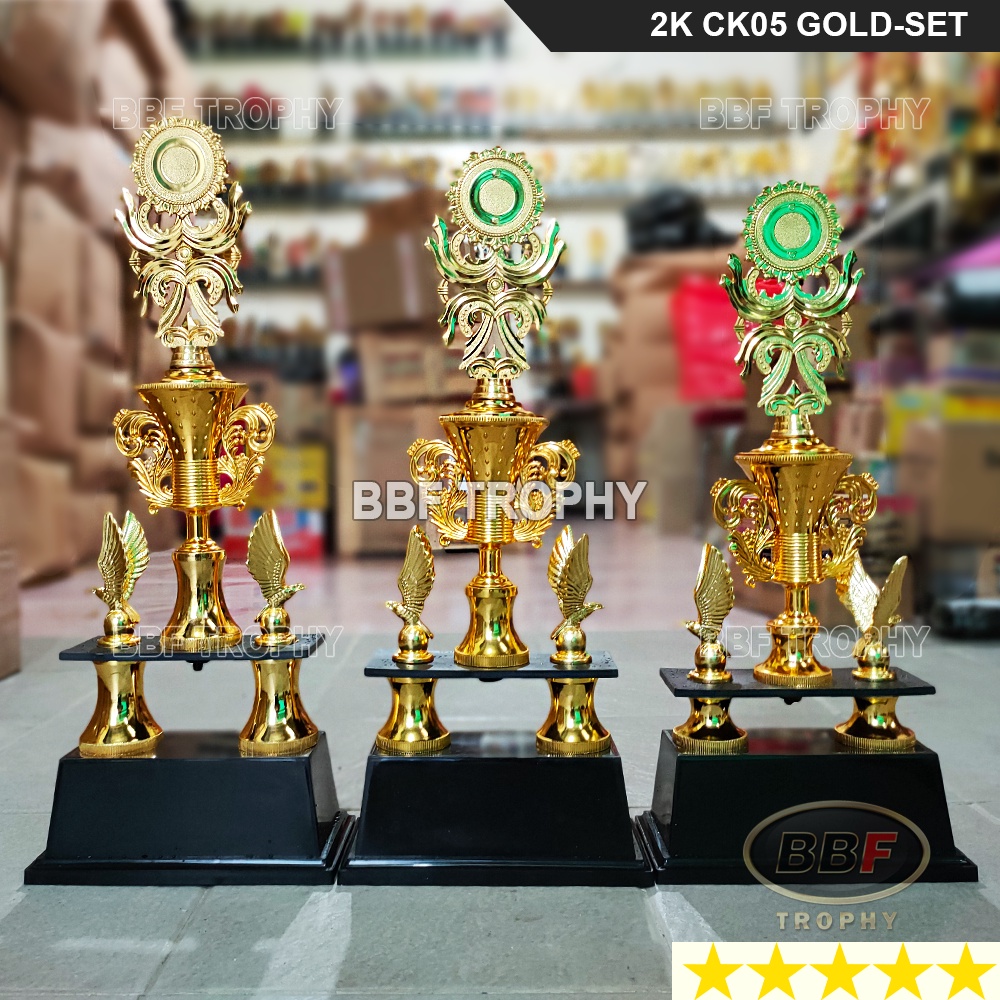 Piala 2 kaki 2K CK05 GOLD SET 1-2-3