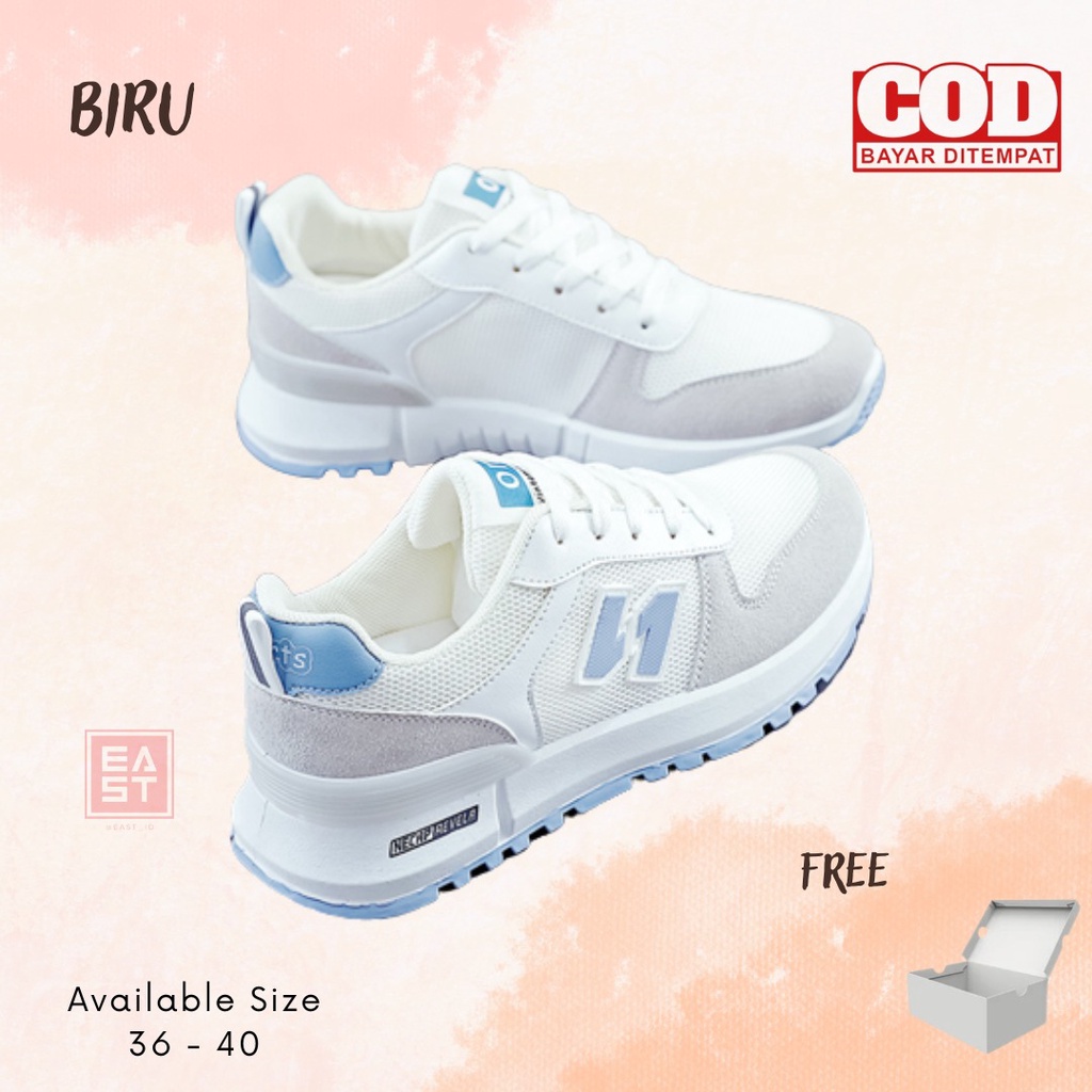 Livy Sepatu Sneakers Wanita Sport Shoes White