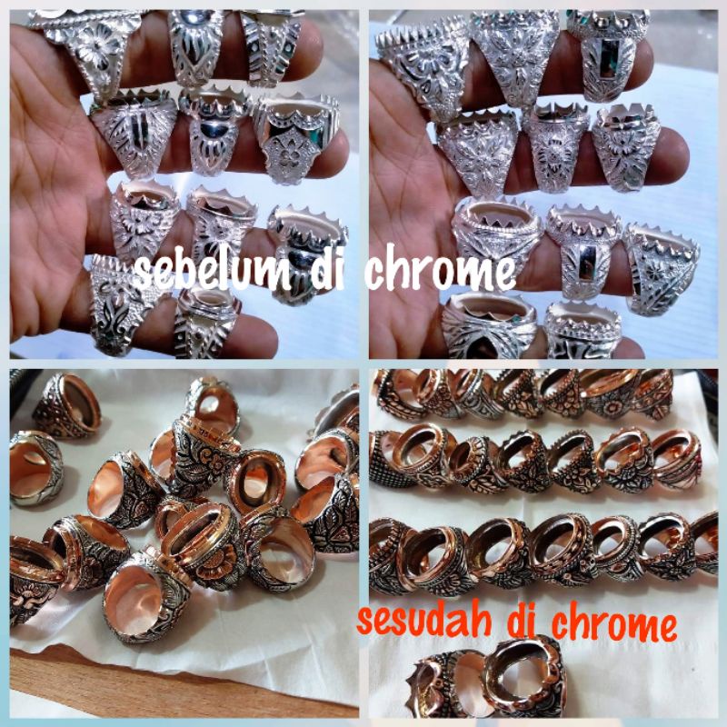 RING PERAK UKIR 970 ASLI PERAK.