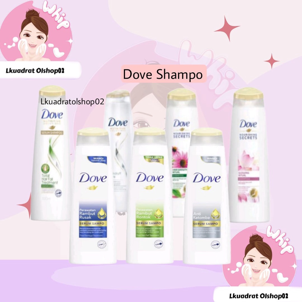 Dove Serum Shampo Perawatan Rambut Botol 135ml/320ml / 290ml / 160ml