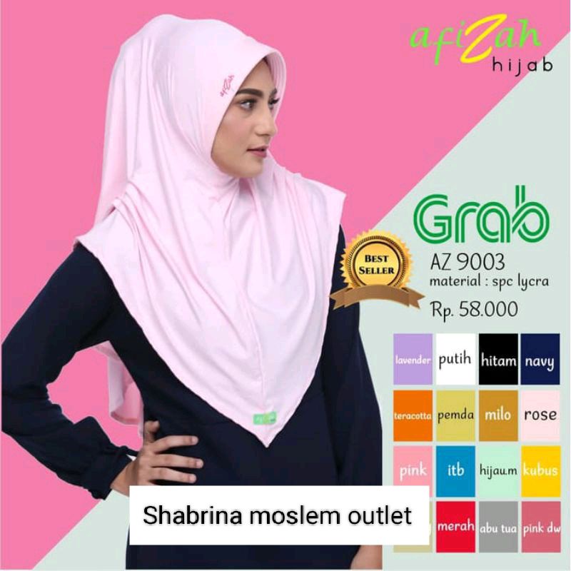 BIG SALE .  Cuci Gudang Promo Afizah Hijab Bergo AZ 9003