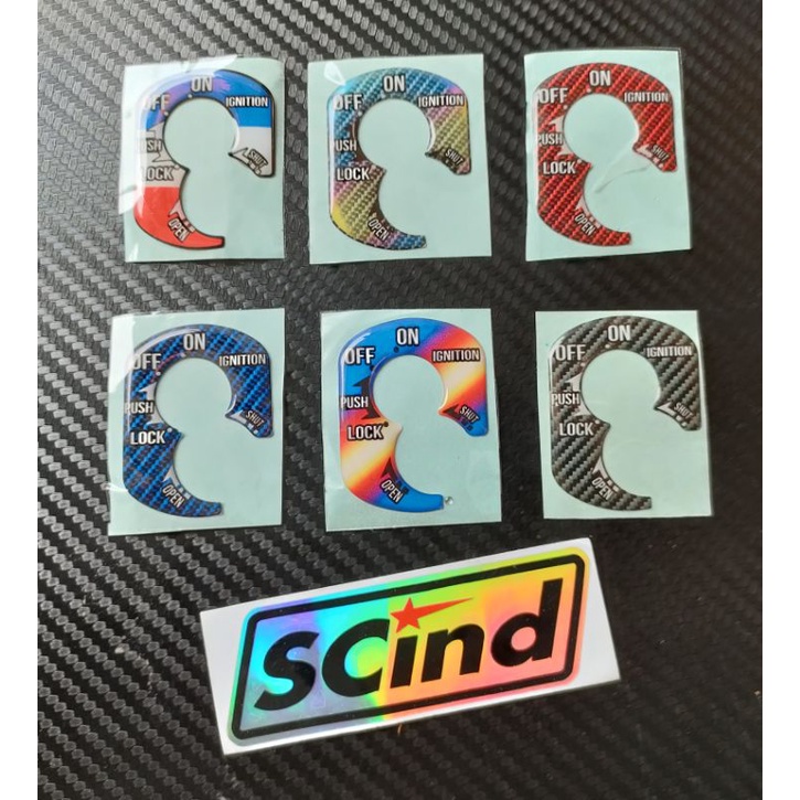 STIKER TIMBUL EMBLEM 3D TUTUP KUNCI BEAT KARBU