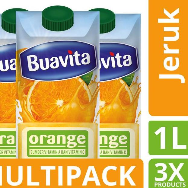 

COD✔️Buavita Orange 1000ml Multi Pack|KD9