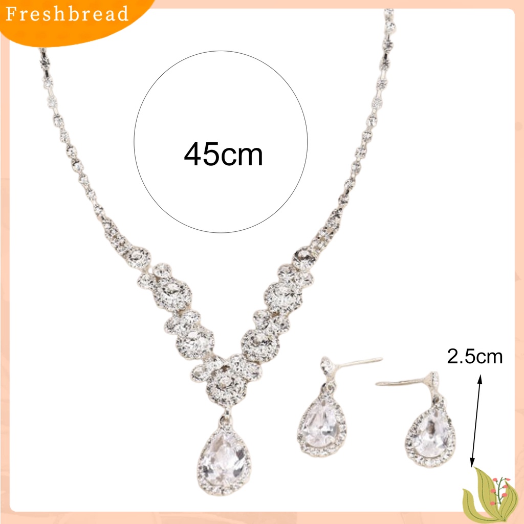 1 Set Kalung Dan Anting Bahan Alloy Untuk Perhiasan