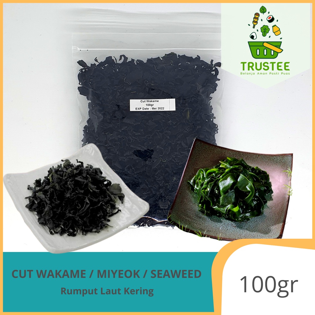 Rumput laut kering / Dried Seaweed / Cut Wakame / Myeok Miso soup 100gr