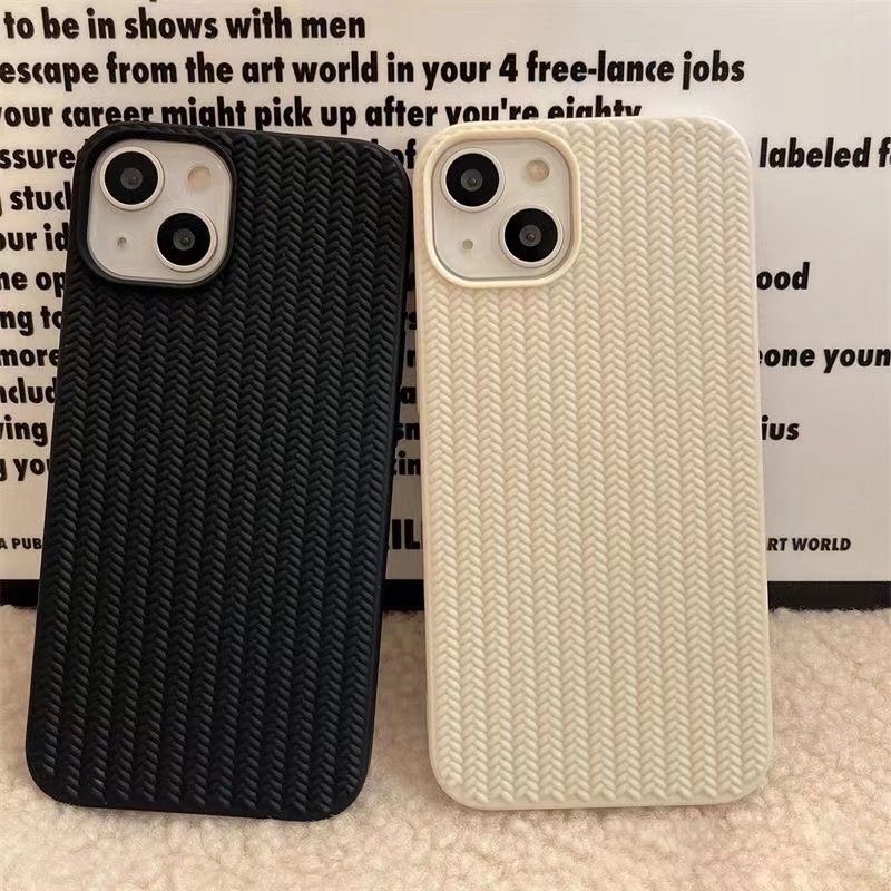 Casing Silikon Tekstur Cair Anti Slip Untuk IPhone 11 12 13 14 Pro MAX X XS MAX XR 7 8 Plus