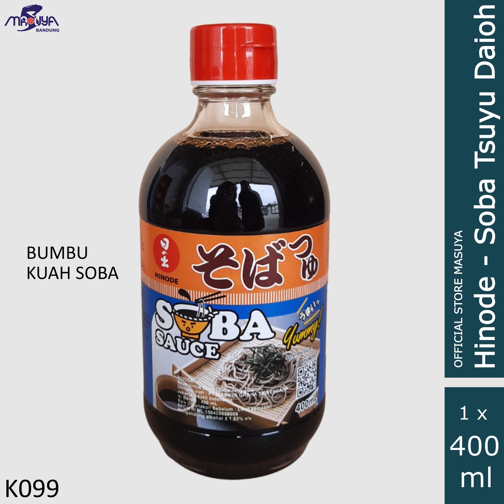 

Hinode Soba Tsuyu Daioh Soba Sauce 400 ml