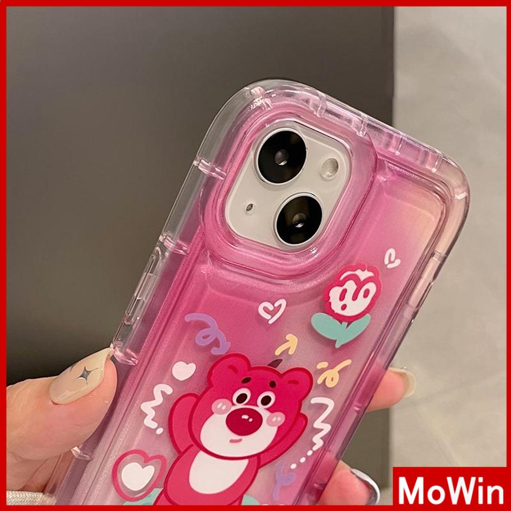 For iPhone 14 Pro Max iPhone Case Soft Case TPU Clear Case Airbag Shockproof Protection Camera Cartoon Cute Compatible For iPhone 13 Pro Max 12 Pro Max 11 Pro Max 7plus XR xs max